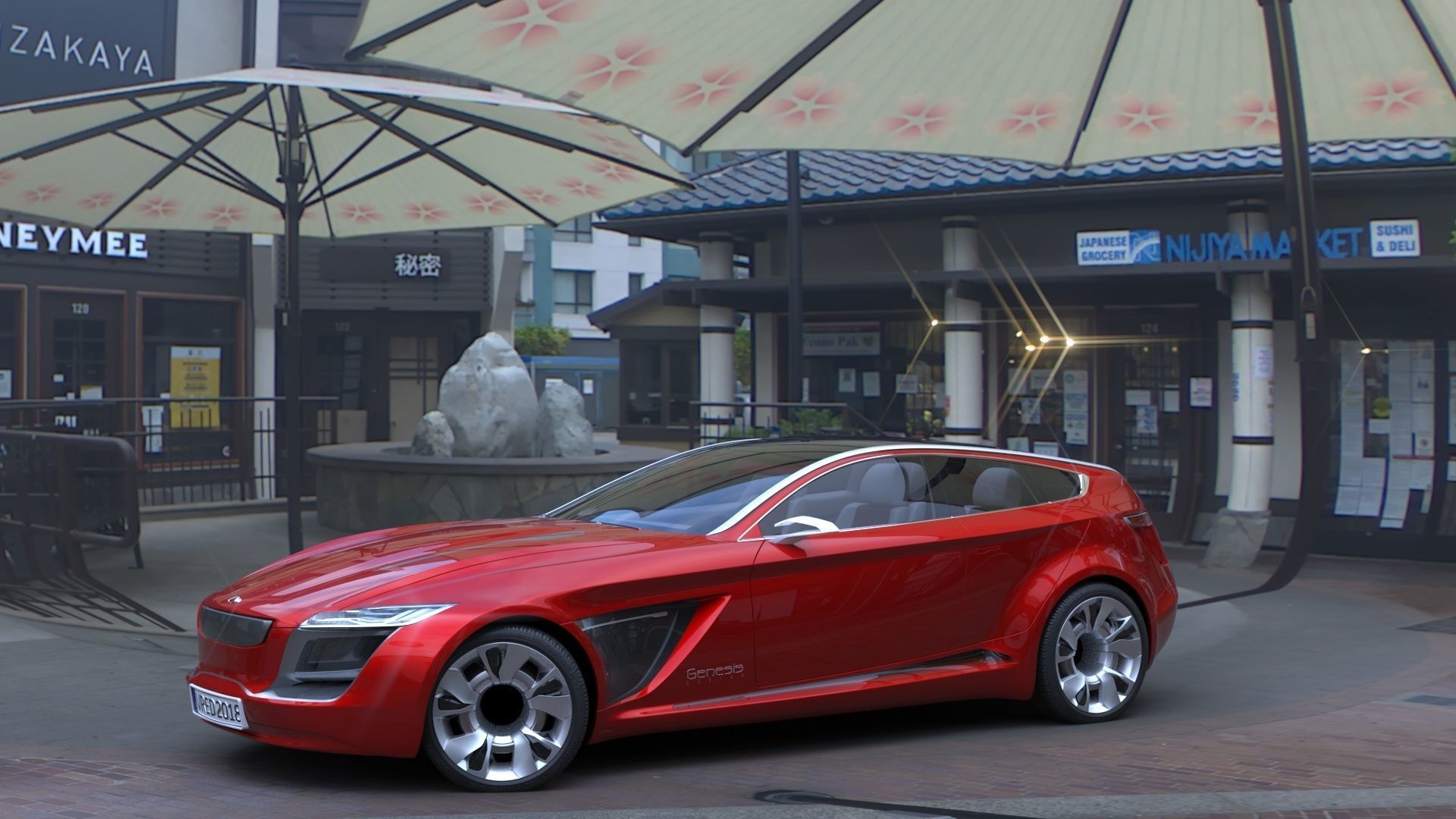 HDR 360 Pano - Weller Court Space Shuttle Challenger Memorial Texture_4