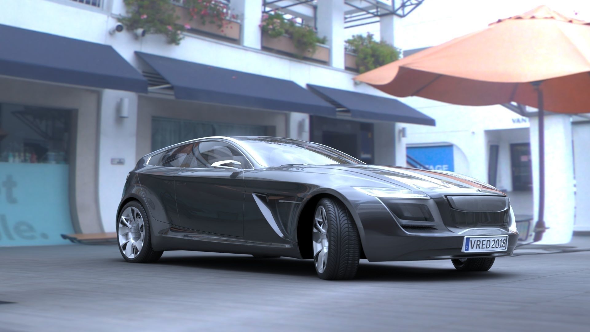 HDR 360 Pano - Weller Court Space Shuttle Challenger Memorial Texture_6