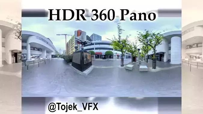 HDR 360 Pano - Weller Court Space Shuttle Challenger Memorial