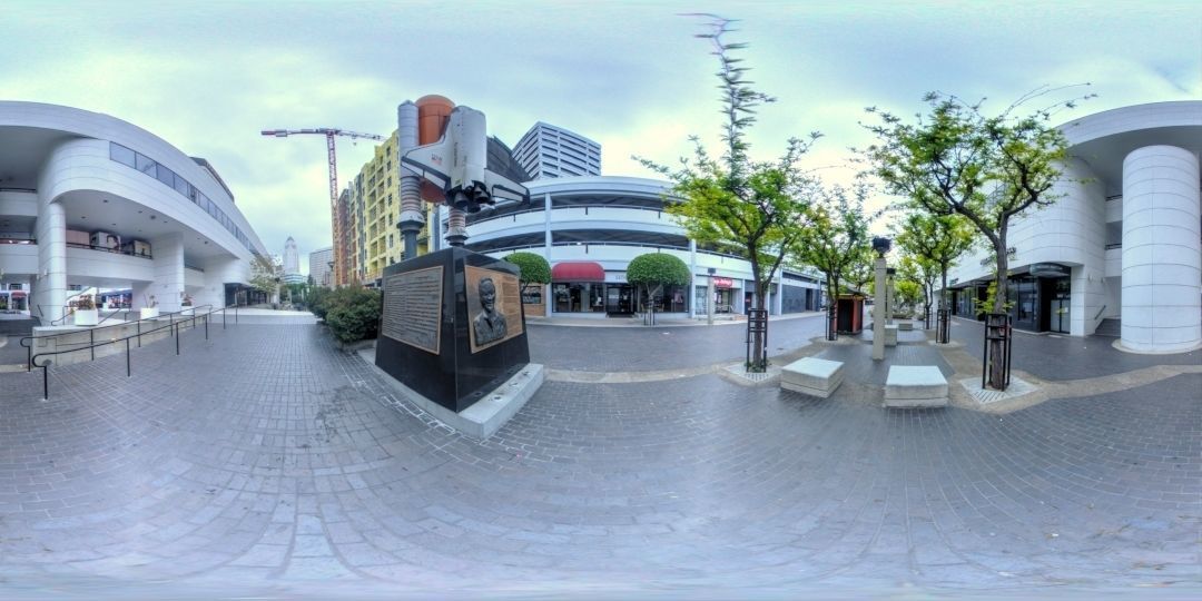 HDR 360 Pano - Weller Court Space Shuttle Challenger Memorial Texture_1