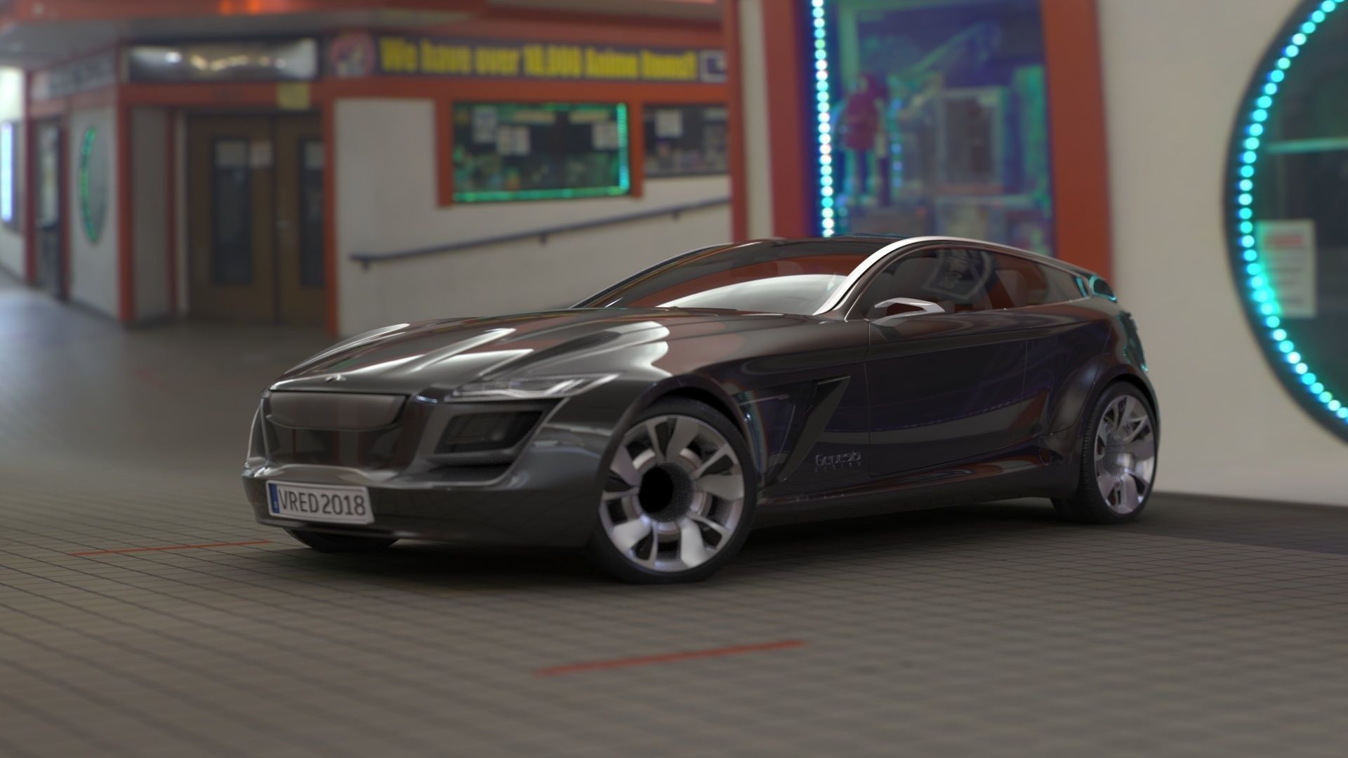 HDR 360 Pano - Weller Court Space Shuttle Challenger Memorial Texture_5