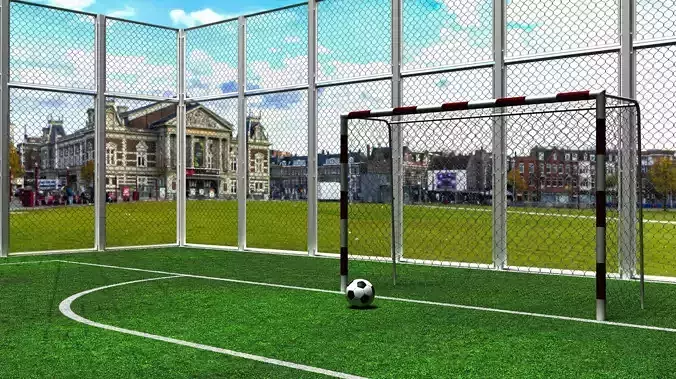 Football Stadium Low-poly 3D model