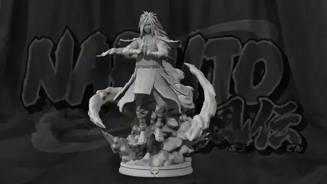 Madara Uchiha Diorama - Naruto Shippuden 3D Print Statue 3D print model