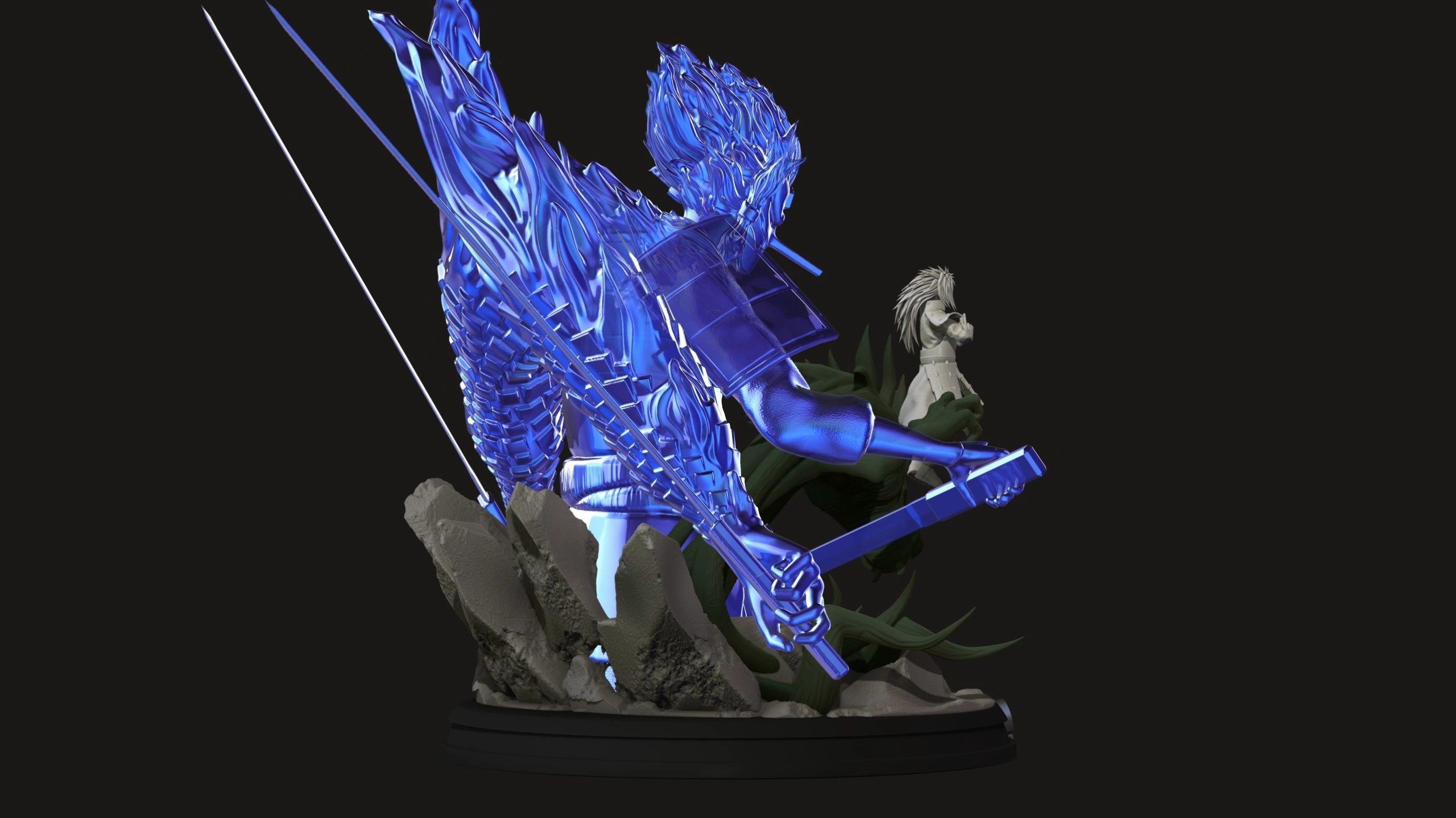 Madara Uchiha With Susanoo - Naruto Shippuden 3D Print Statue 3D print model_14