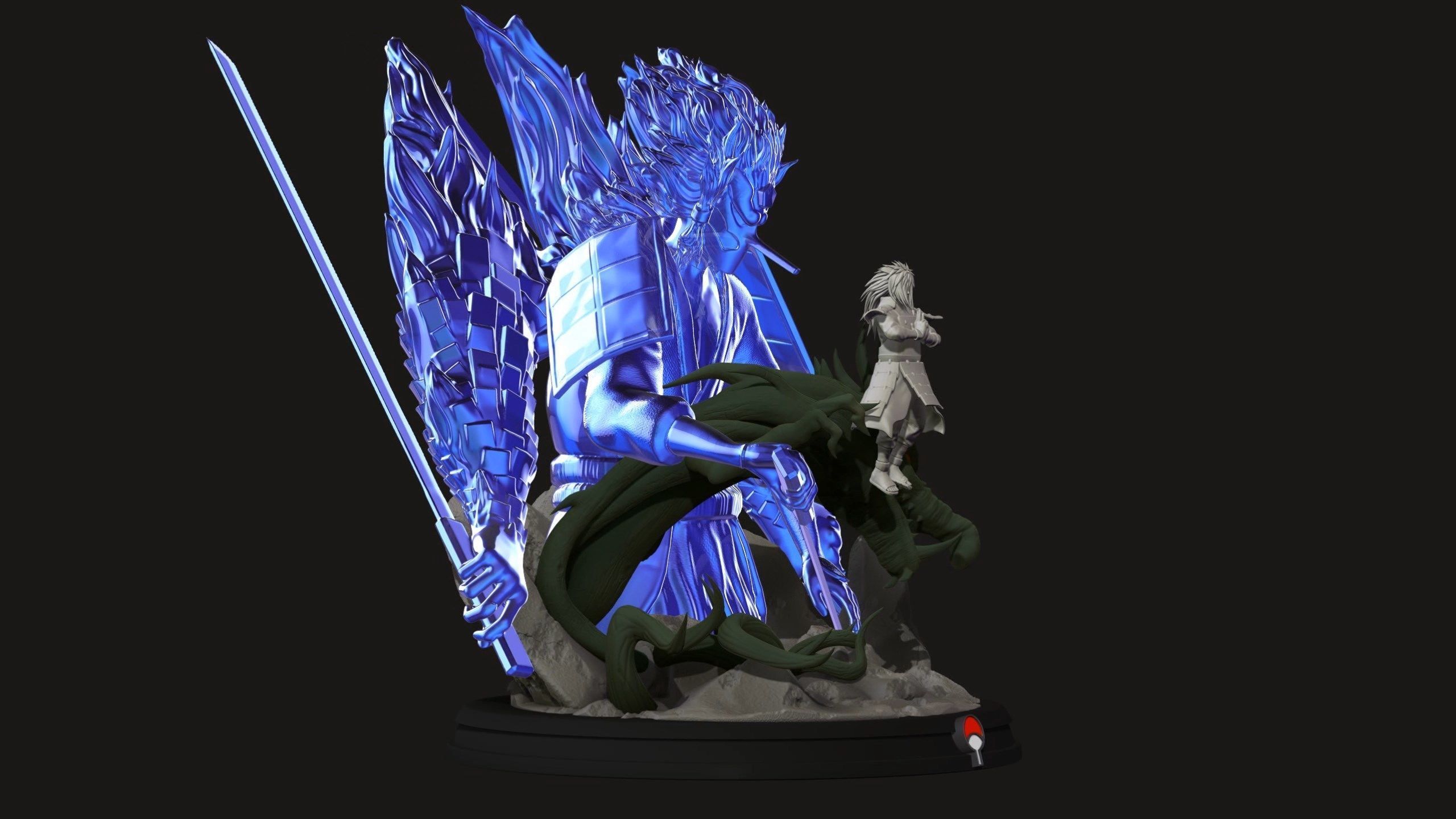 Madara Uchiha With Susanoo - Naruto Shippuden 3D Print Statue 3D print model_16
