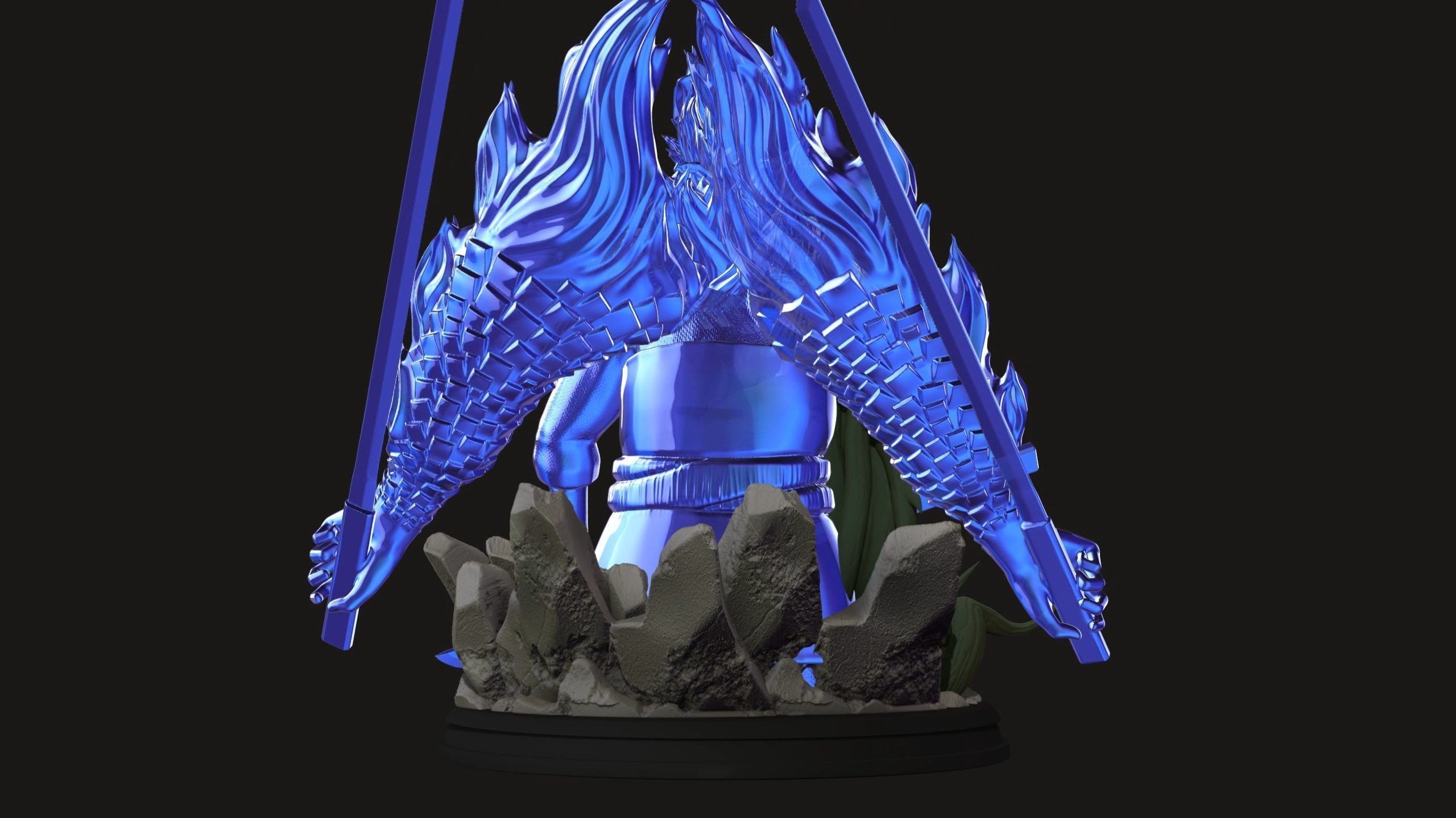 Madara Uchiha With Susanoo - Naruto Shippuden 3D Print Statue 3D print model_12