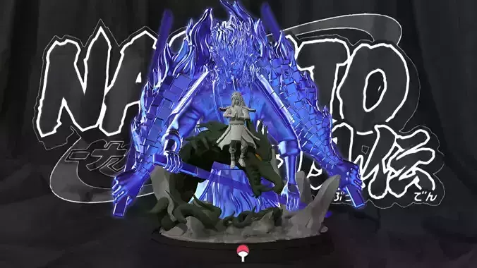 Madara Uchiha With Susanoo - Naruto Shippuden 3D Print Statue 3D print model