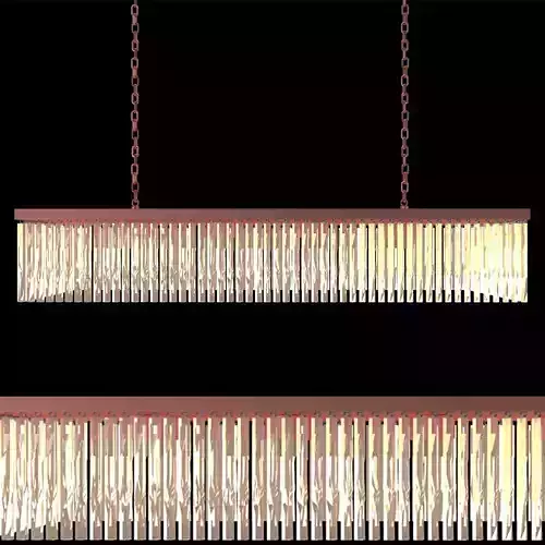 RECTUNGULAR CHYNDELIER 3D model