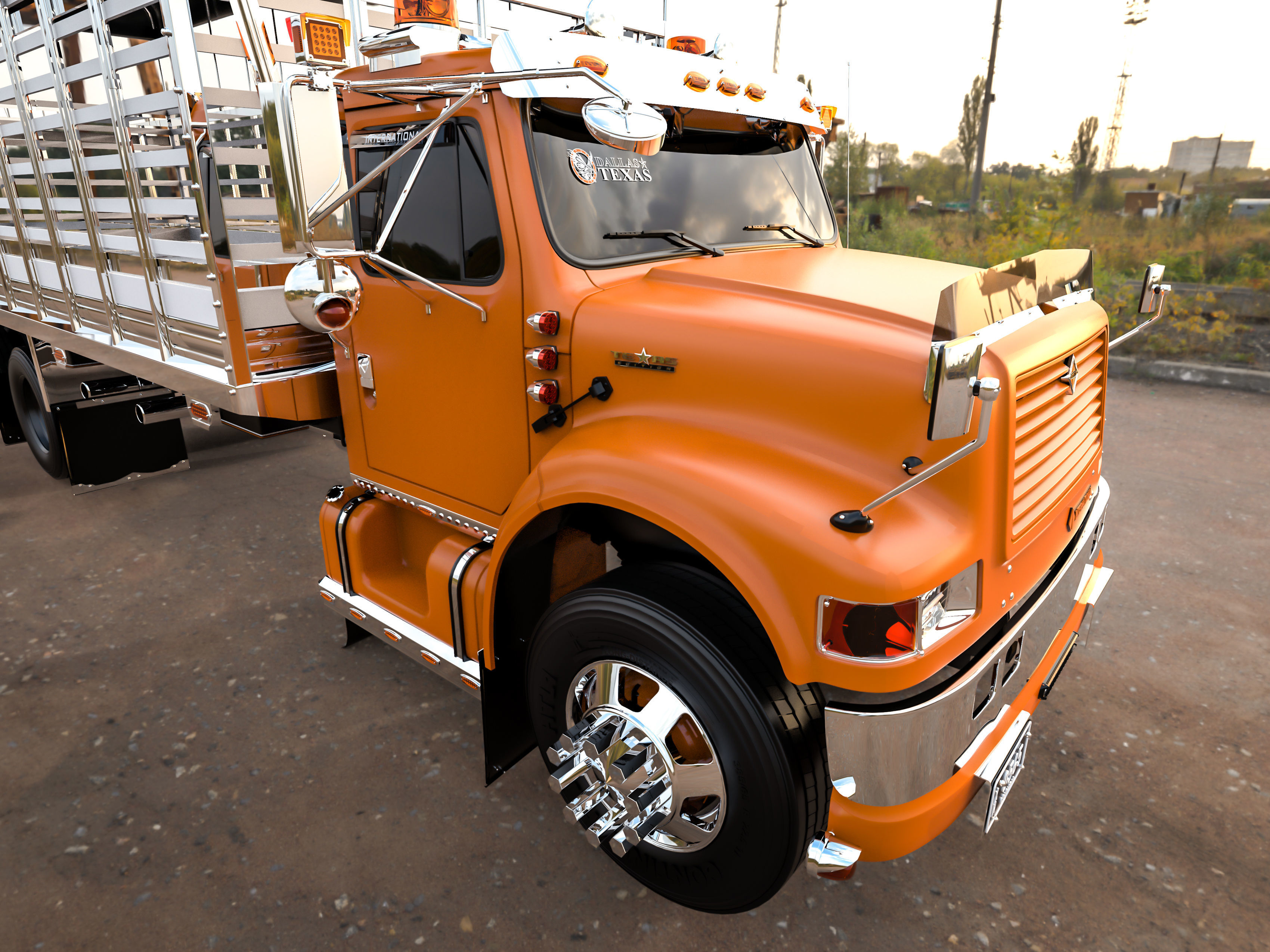 International 4700 Colombian Custom 3D model | CGTrader
