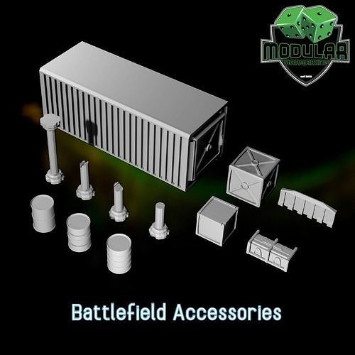 Battlefield Accessories 3D print model