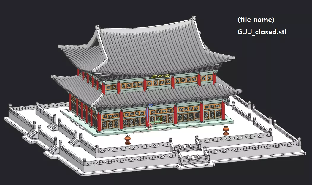 Geun-Jeong-Jeon of KOREA 3D model_0