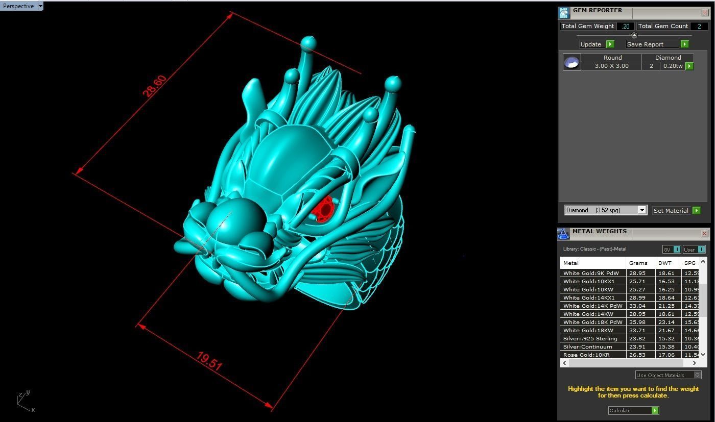 Dragon Rings - Men ring 3D print model_7