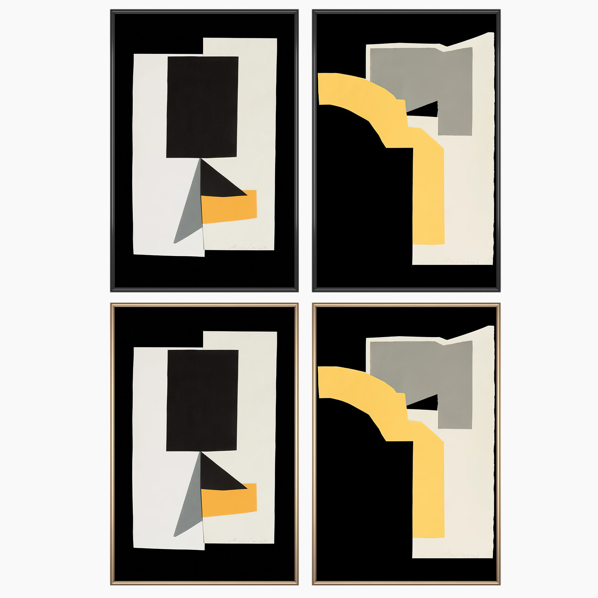 Wall Art Set 3523 3D model_1