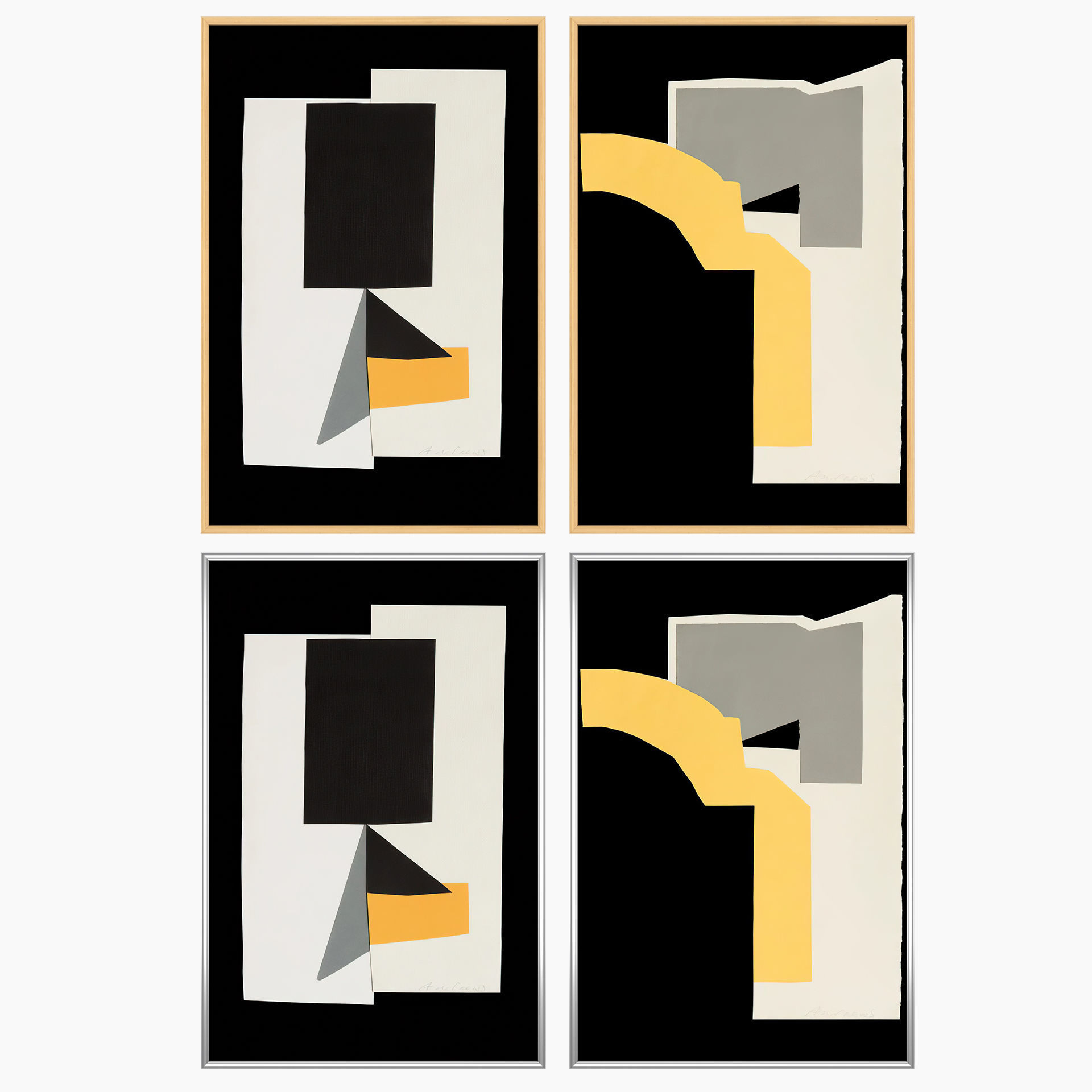 Wall Art Set 3523 3D model_2