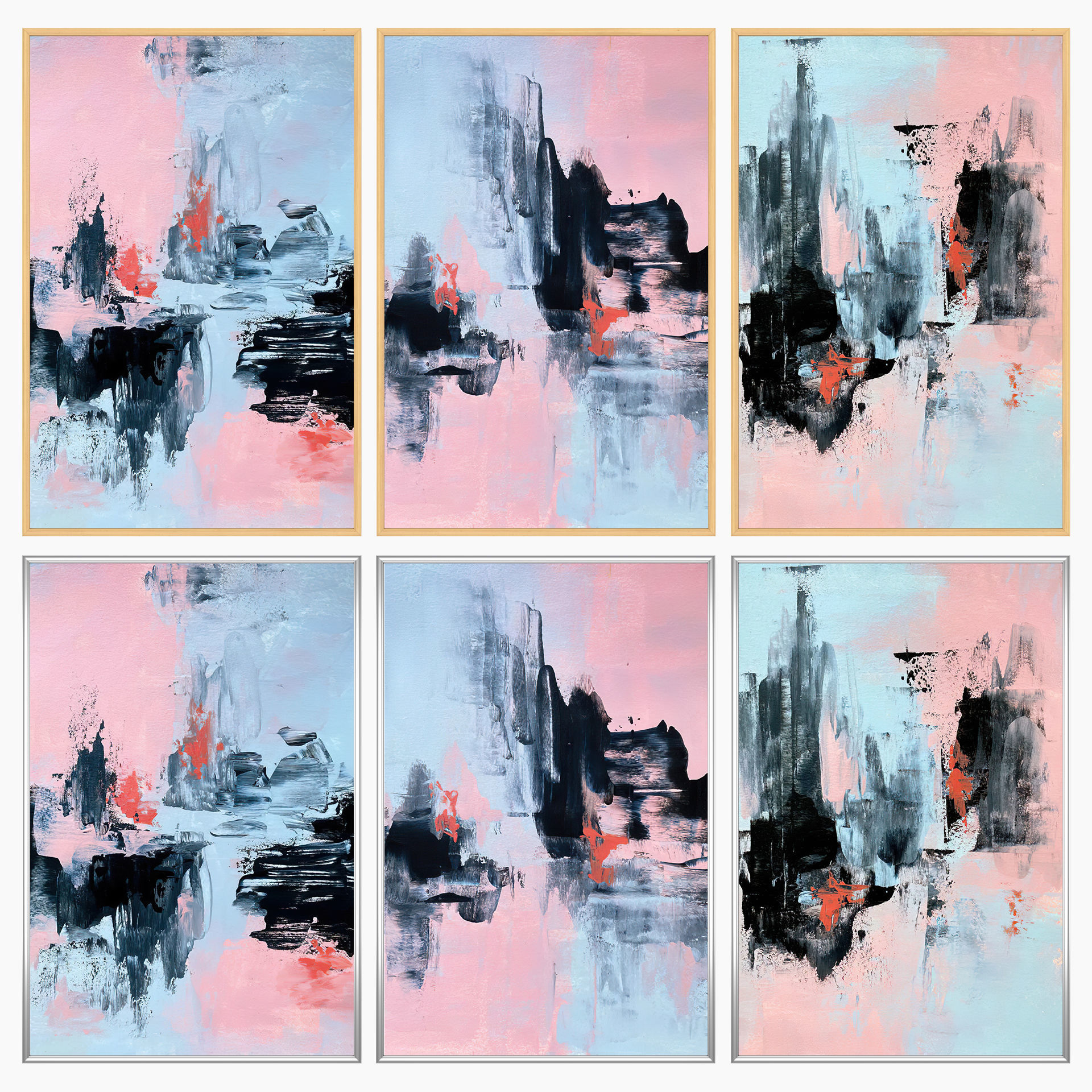 Wall Art Set 3524 3D model_2