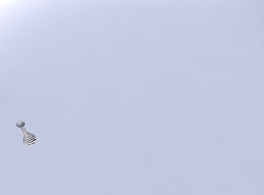 Vase curved thin neck with twisted two layered lines very twi... 3D print model_6