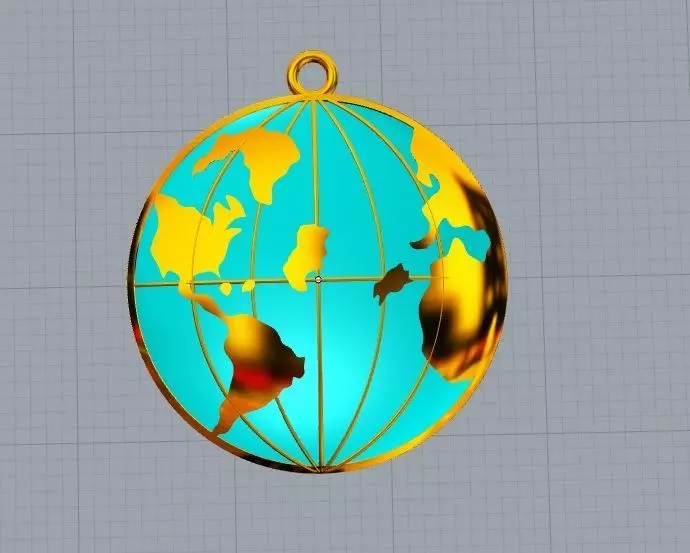 World Pendant 3D print model