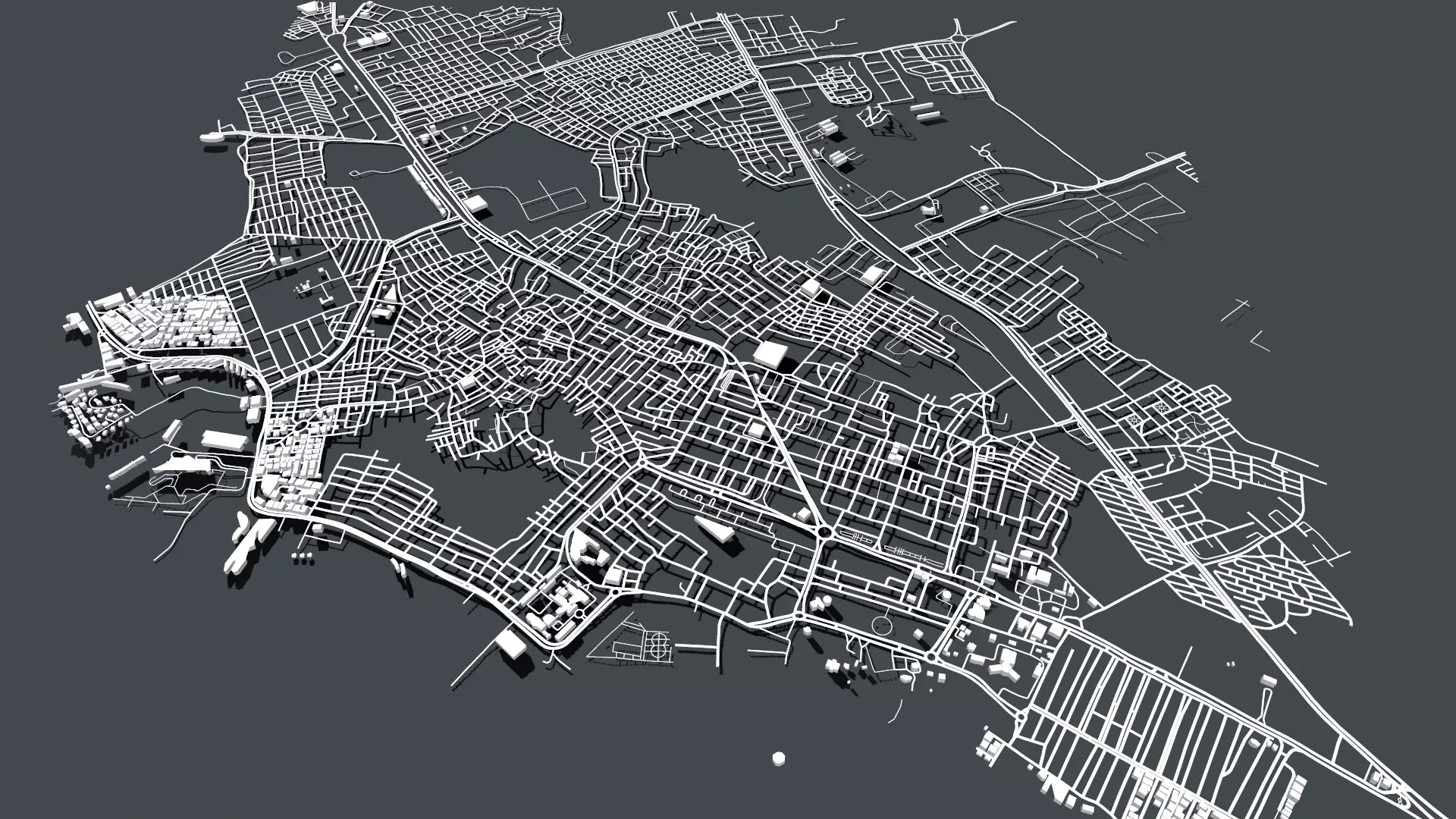 Cityscape Hurgada Egypt 3D model