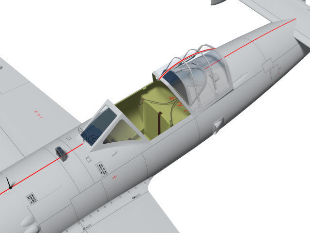 Mitsubishi G4M Betty Type24 tei and cherry blossom MXY-7 Type11 3D model_22