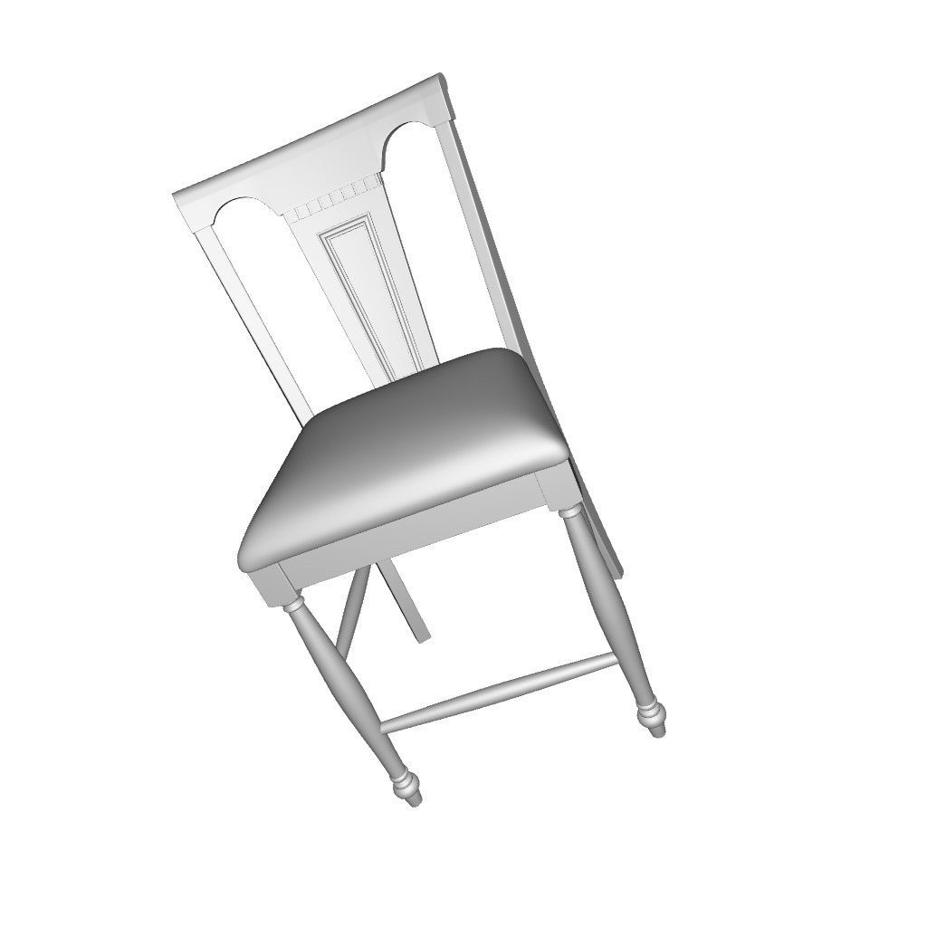 Merton Counter Stool - 2 Colour 3D model_7