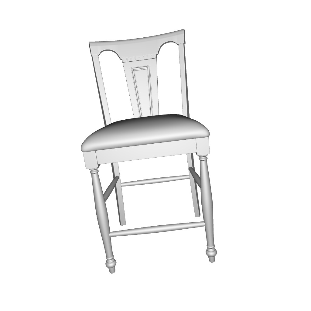 Merton Counter Stool - 2 Colour 3D model_8