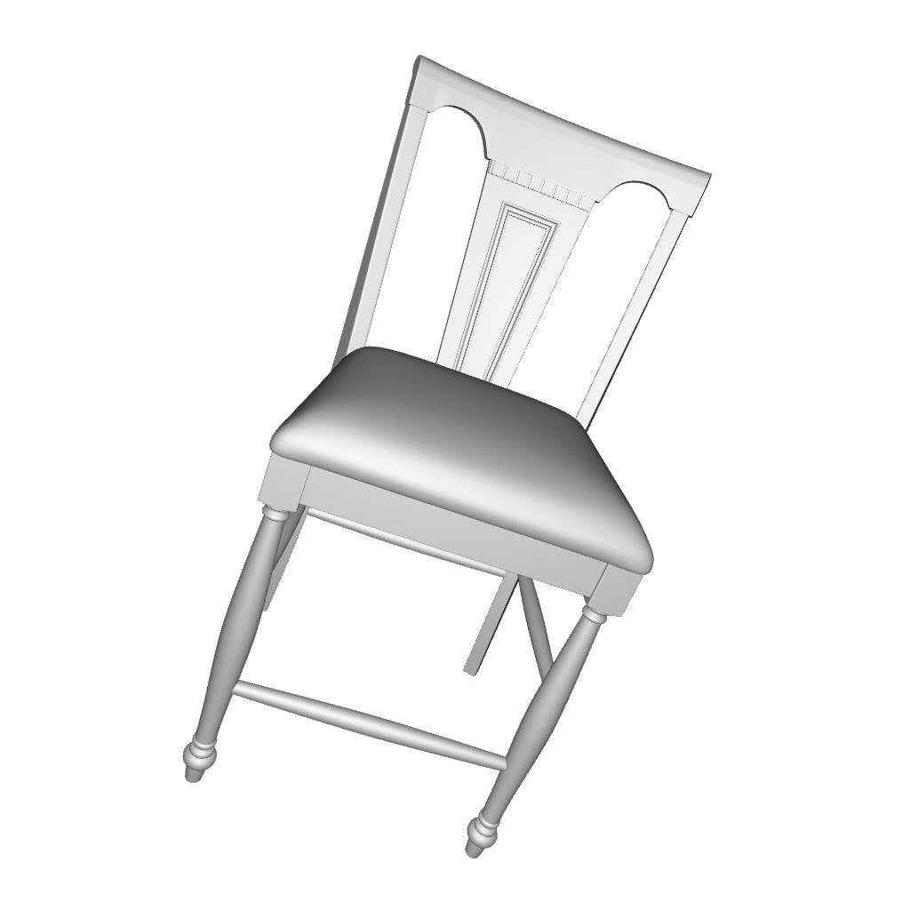 Merton Counter Stool - 2 Colour 3D model_4