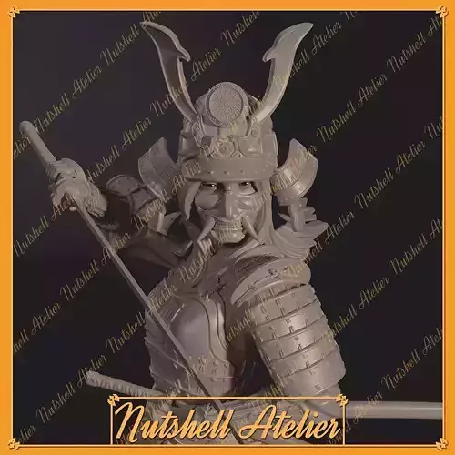 Nutshell Atelier   - Samurai girl NSFW 3D print model