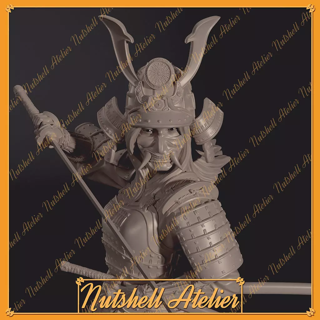 Nutshell Atelier   - Samurai girl NSFW 3D print model_0