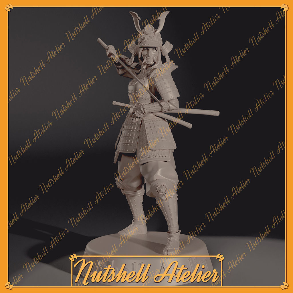 Nutshell Atelier   - Samurai girl NSFW 3D print model_3