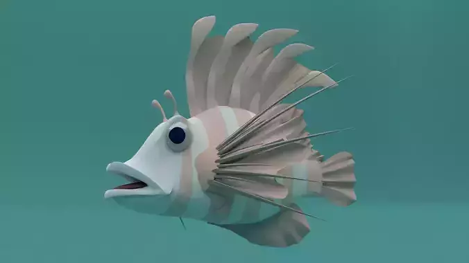 lion fish Low Poly