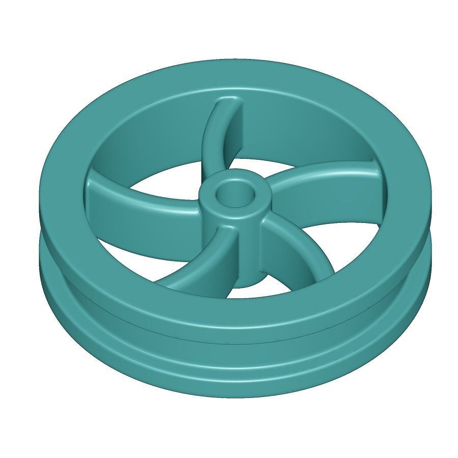 Kids Engineering Flywheel 3D print model_1