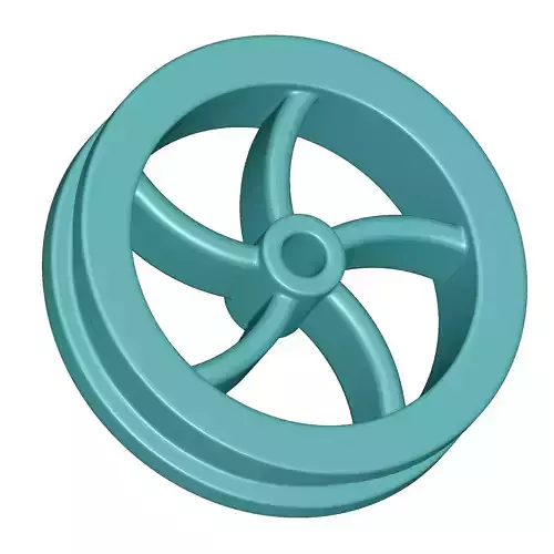 Kids Engineering Flywheel 3D print model