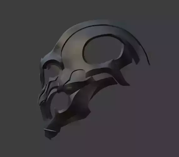 Noob Saibot helmet  from Mortal Kombat 11 - Muzzle of Drahmin
