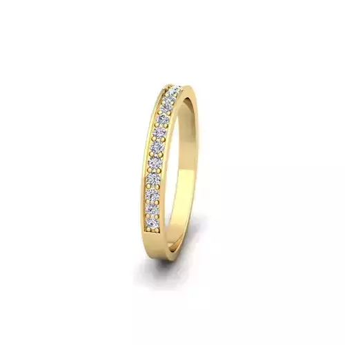 Half Band Ring 3d Model  3D print model