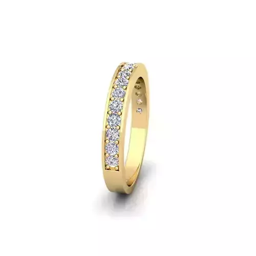 Pave Set Diamond Ring 3d Model 