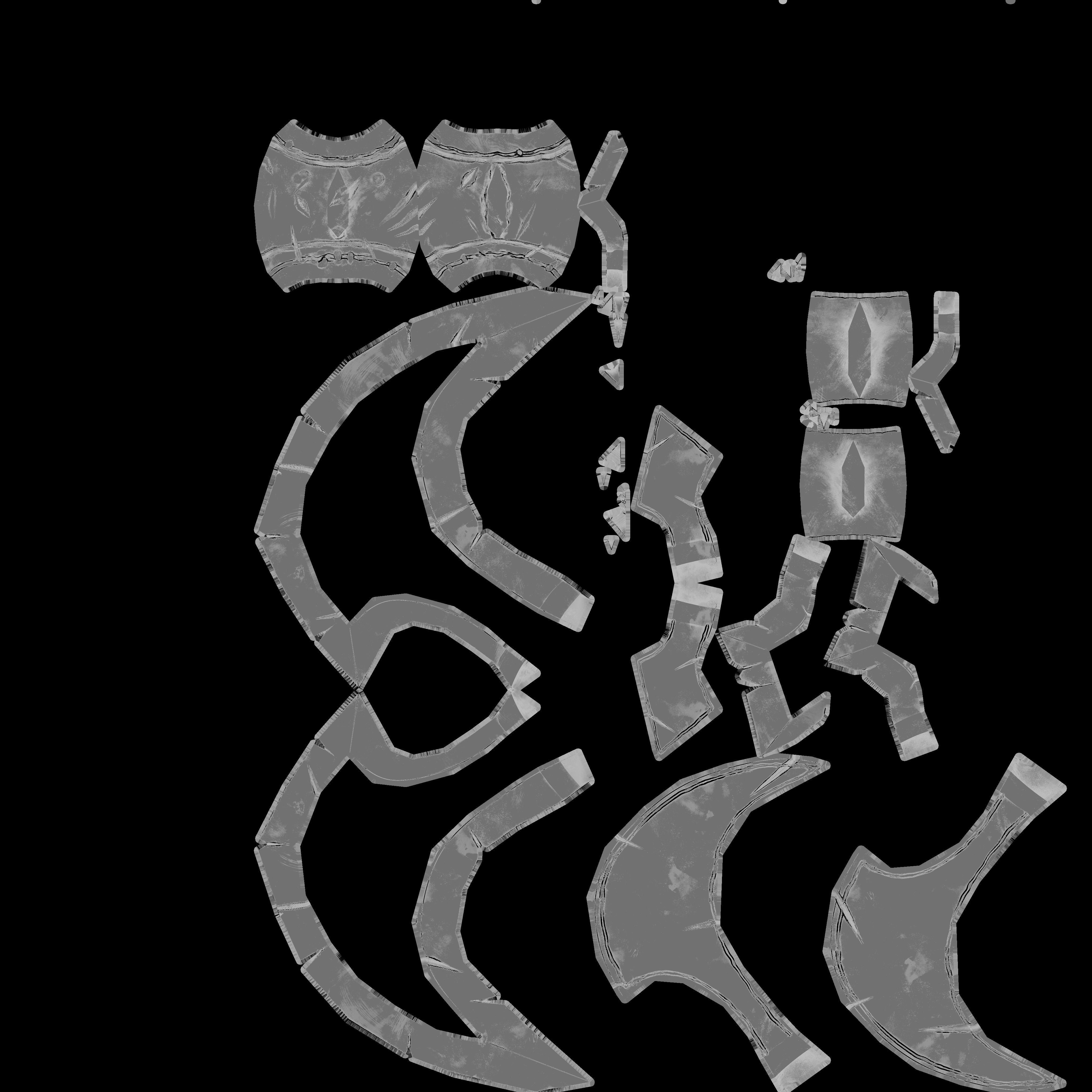 Stylized Axe Low-poly 3D model_7