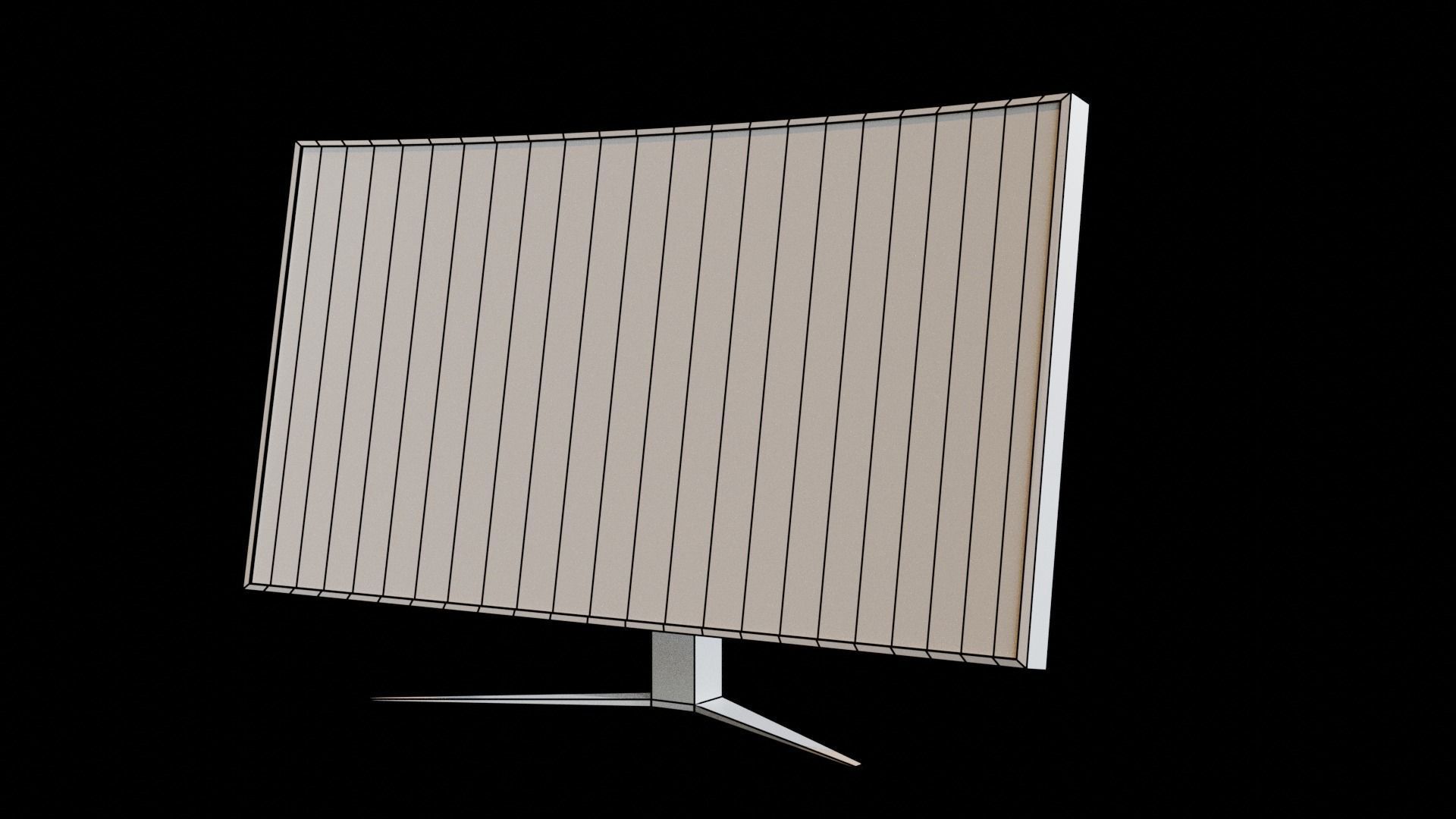 Monitor curved 3D model_3