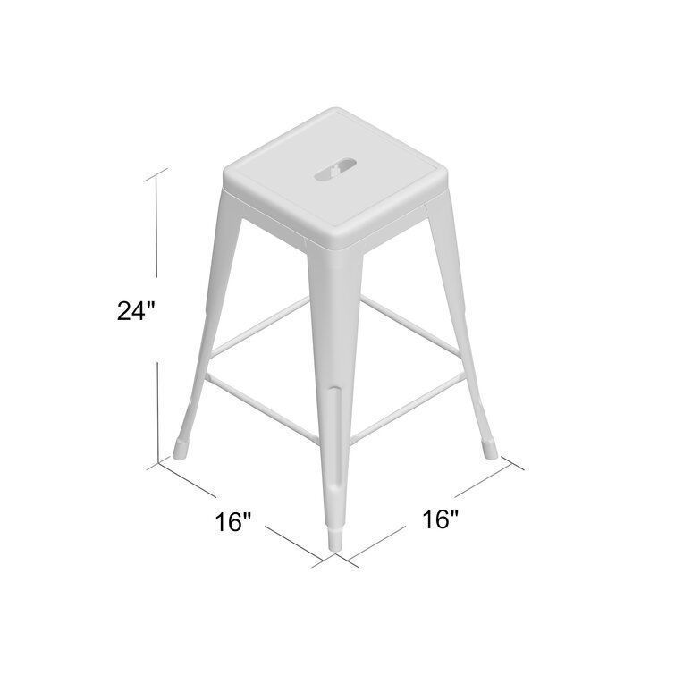 Alyssa Counter Stool Tall High Chair - 10 Colour 3D model_1