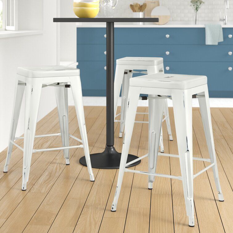 Alyssa Counter Stool Tall High Chair - 10 Colour 3D model_3