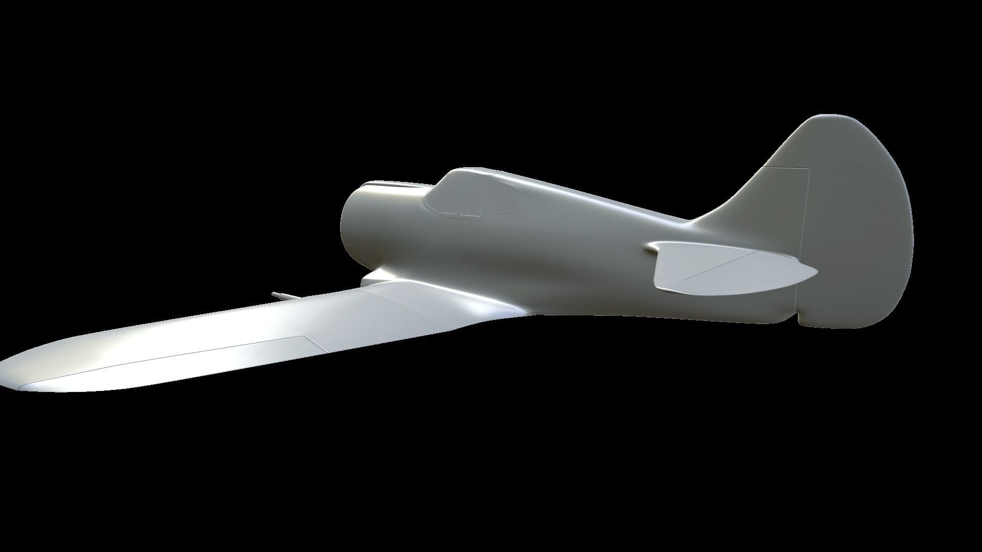 CAC Boomerang fighter model for 3D-printing 3D print model_3