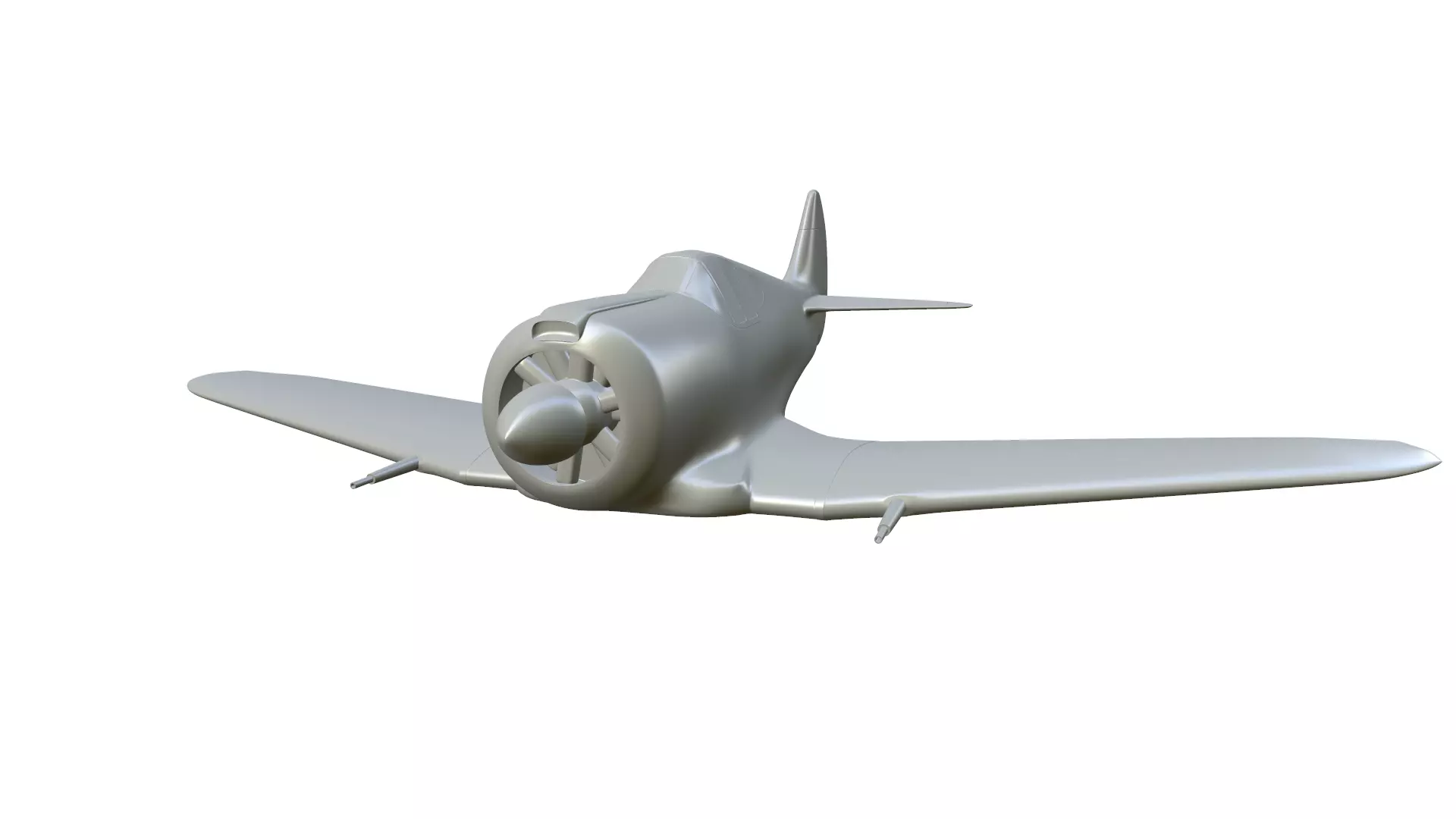 CAC Boomerang fighter model for 3D-printing 3D print model_0