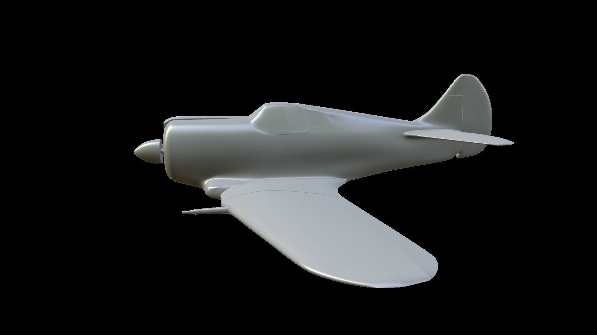 CAC Boomerang fighter model for 3D-printing 3D print model_2