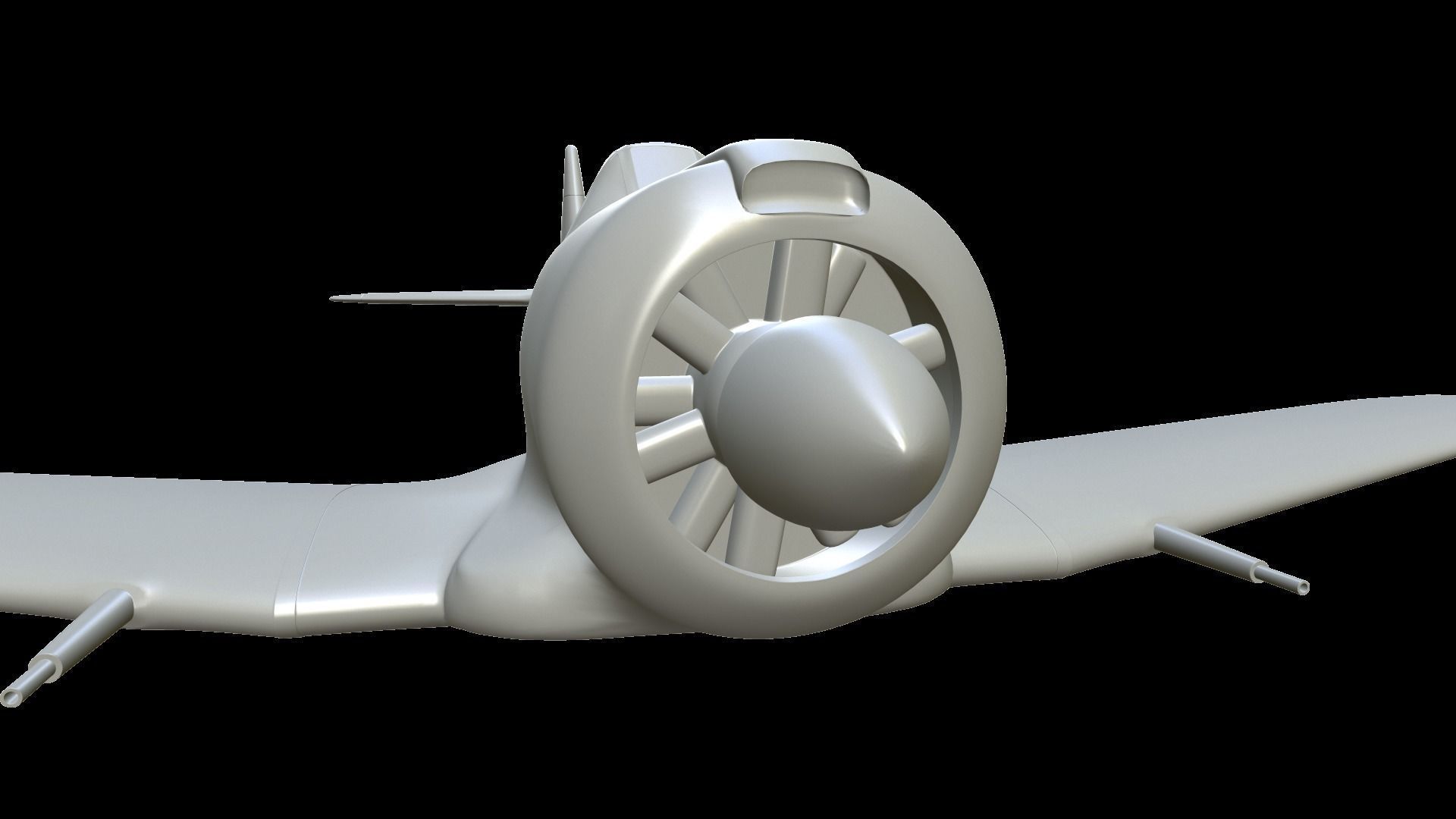 CAC Boomerang fighter model for 3D-printing 3D print model_11