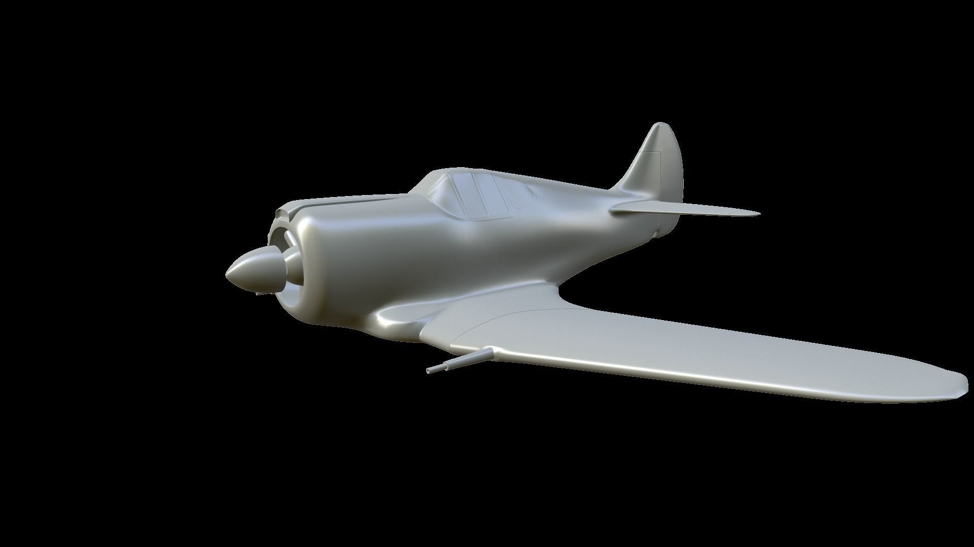 CAC Boomerang fighter model for 3D-printing 3D print model_1