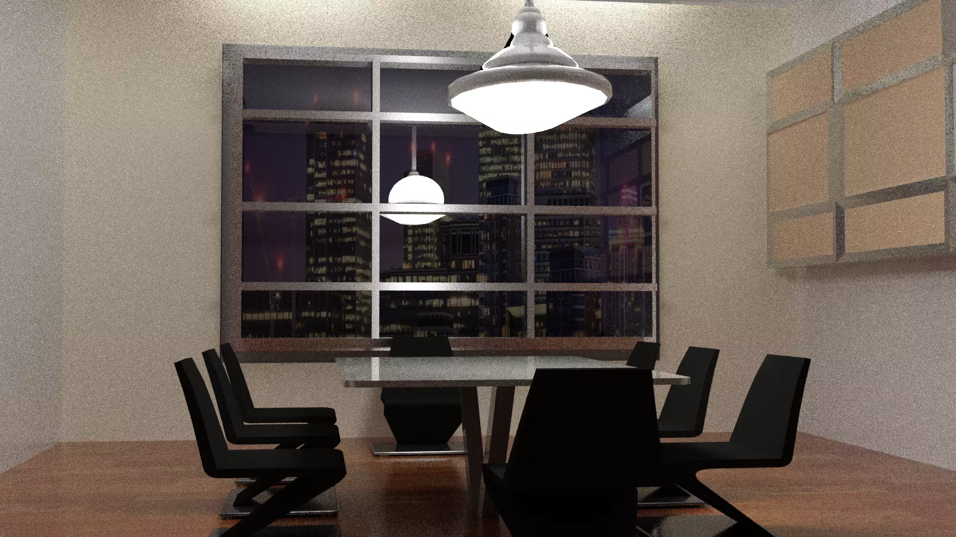 Office conference room interior 3D model