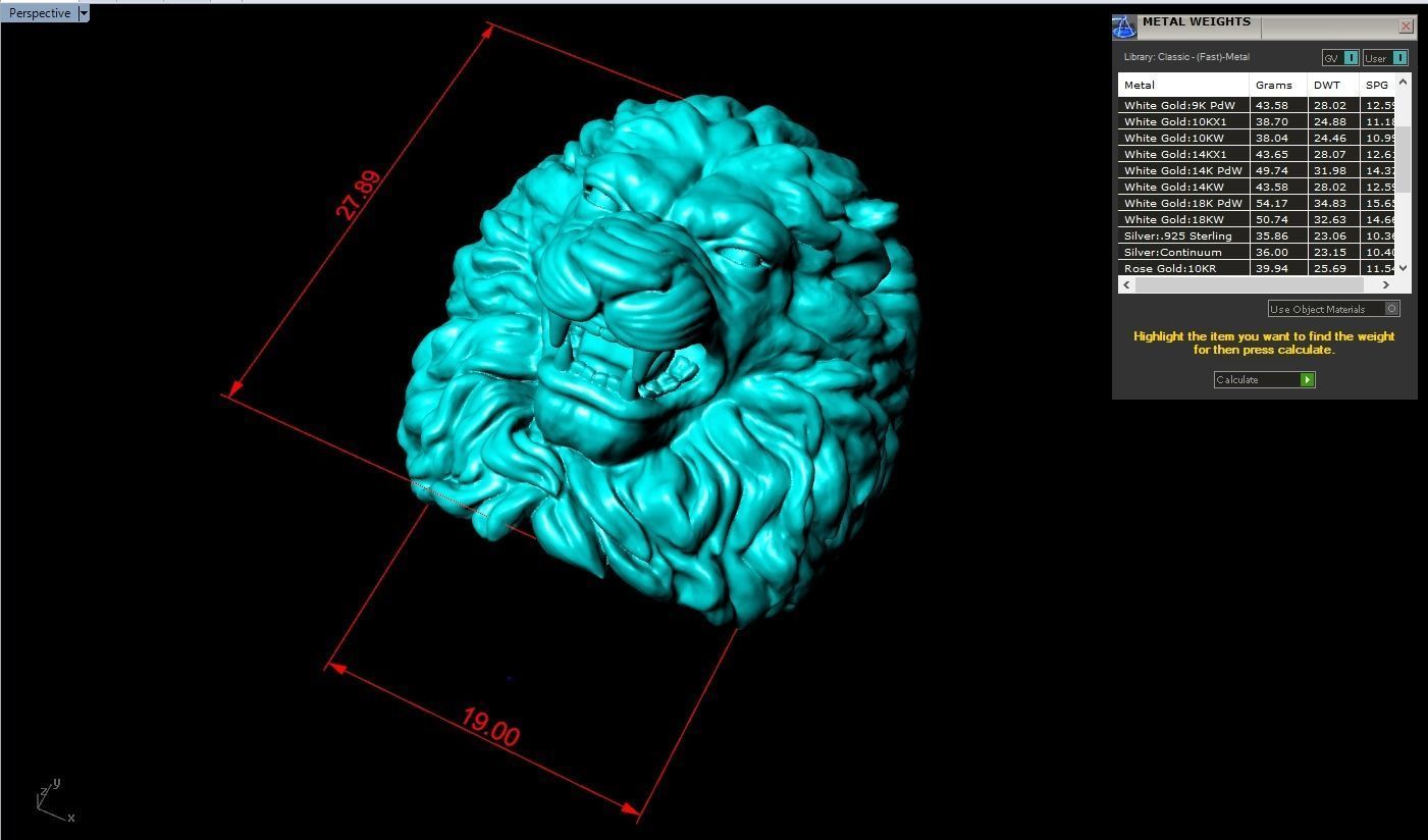 Lion Ring - Men ring 3D print model_8