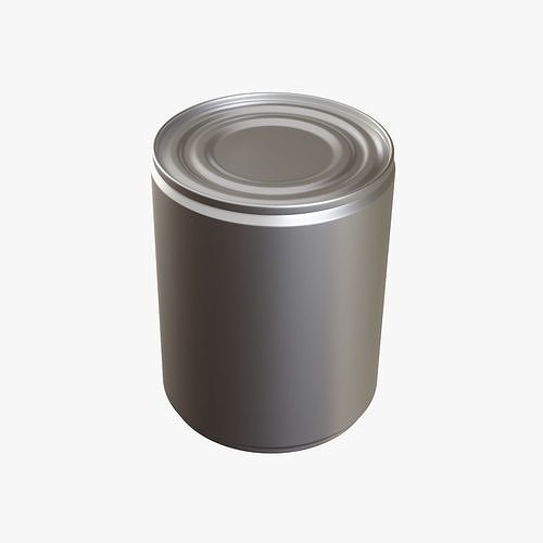 Tin Can 6 Low-poly 3D model