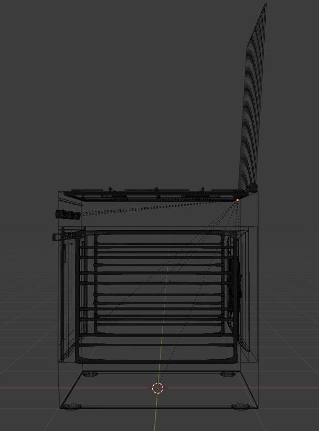 Cooker gas stove 3D model_4