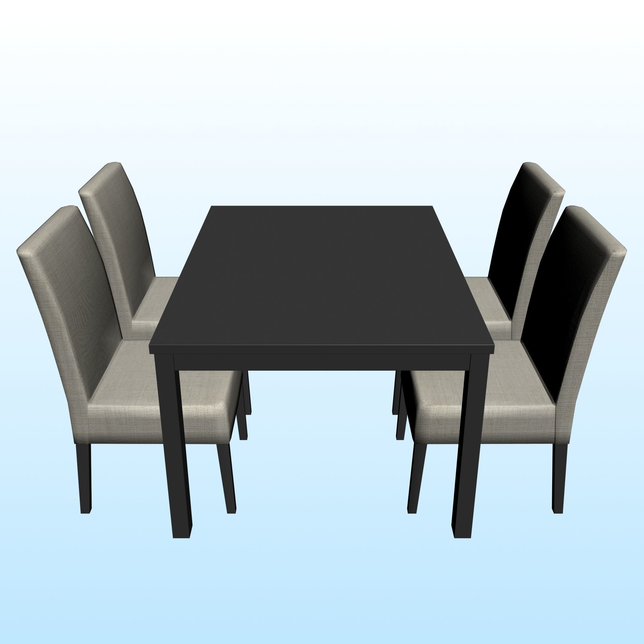DINING TABLE PP 02 3D model_4