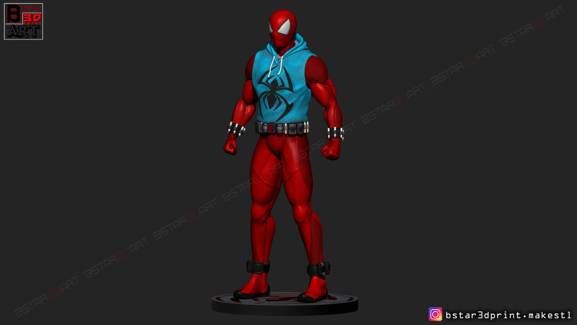 Scarlet Spider  -Spider man - Marvel comics - High Quality  3D print model_6